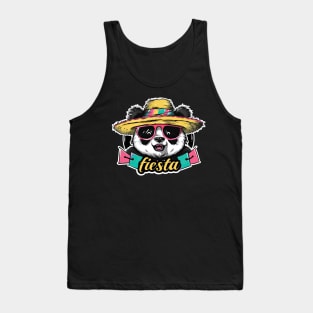 Cute panda cinco de mayo fiesta Tank Top